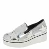 Promo 🌟 Stella McCartney Metallic Silver White Star Platform Binx 👟 Sneakers Size 35 For 👩 Women 🔥 -Stella McCartney Shop luxury women stella mccartney used shoes p295222 003