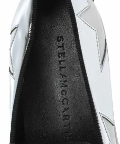 Promo 🌟 Stella McCartney Metallic Silver White Star Platform Binx 👟 Sneakers Size 35 For 👩 Women 🔥 -Stella McCartney Shop luxury women stella mccartney used shoes p295222 007