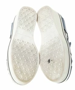 Outlet 🔔 Stella McCartney Blue Faux Leather Binx Star Slip-On Platform 👟 Sneakers Size 36 For 👩 Women 🎁 -Stella McCartney Shop luxury women stella mccartney used shoes p301722 001