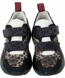 Best deal 👍 Stella McCartney Multicolor Leopard Print Fabric Eclypse Lace Up 👟 Sneakers Size 39 For 👩 Women ⭐ -Stella McCartney Shop luxury women stella mccartney used shoes p306817 004