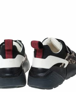 Best deal 👍 Stella McCartney Multicolor Leopard Print Fabric Eclypse Lace Up 👟 Sneakers Size 39 For 👩 Women ⭐ -Stella McCartney Shop luxury women stella mccartney used shoes p306817 005