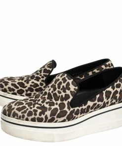 Deals 🎁 Stella McCartney Multicolor Leopard Print Canvas Platform Slip On 👟 Sneakers Size 40 For 👩 Women ✔️ -Stella McCartney Shop luxury women stella mccartney used shoes p307914 009