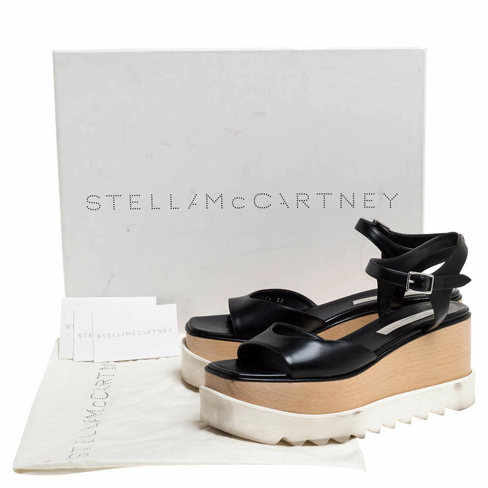 Cheapest 🌟 Stella McCartney Black Faux Leather Creeper Platform Ankle Strap 🩴 Sandals Size 39 For 👩 Women 💯 10 Cheapest 🌟 Stella McCartney Black Faux Leather Creeper Platform Ankle Strap 🩴 Sandals Size 39 For 👩 Women 💯 - Image 8
