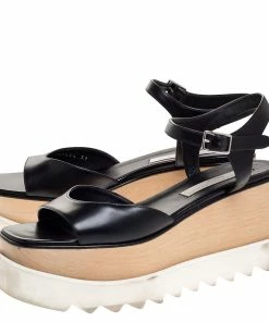 Cheapest 🌟 Stella McCartney Black Faux Leather Creeper Platform Ankle Strap 🩴 Sandals Size 39 For 👩 Women 💯 13 Cheapest 🌟 Stella McCartney Black Faux Leather Creeper Platform Ankle Strap 🩴 Sandals Size 39 For 👩 Women 💯 -Stella McCartney Shop luxury women stella mccartney used shoes p312781 002