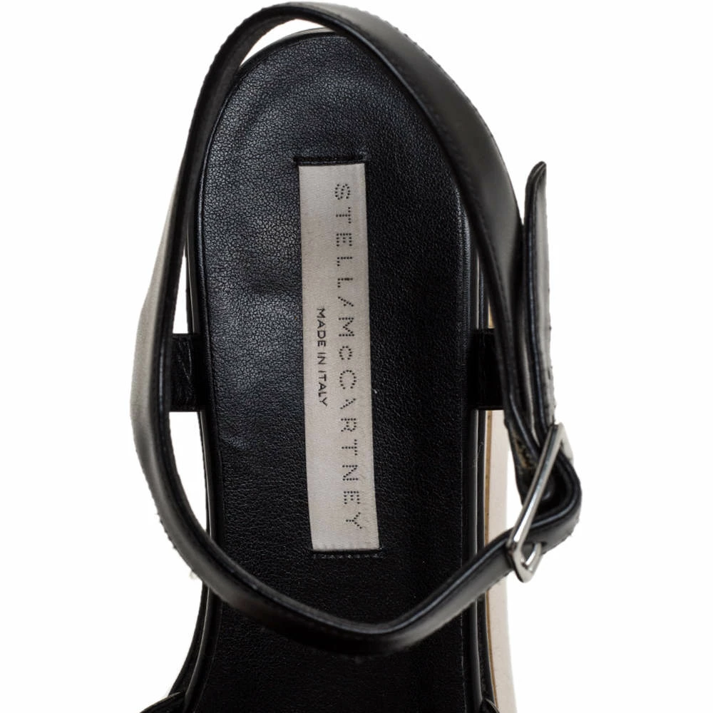 Cheapest 🌟 Stella McCartney Black Faux Leather Creeper Platform Ankle Strap 🩴 Sandals Size 39 For 👩 Women 💯 9 Cheapest 🌟 Stella McCartney Black Faux Leather Creeper Platform Ankle Strap 🩴 Sandals Size 39 For 👩 Women 💯 - Image 7