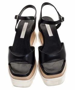 Cheapest 🌟 Stella McCartney Black Faux Leather Creeper Platform Ankle Strap 🩴 Sandals Size 39 For 👩 Women 💯 12 Cheapest 🌟 Stella McCartney Black Faux Leather Creeper Platform Ankle Strap 🩴 Sandals Size 39 For 👩 Women 💯 -Stella McCartney Shop luxury women stella mccartney used shoes p312781 006
