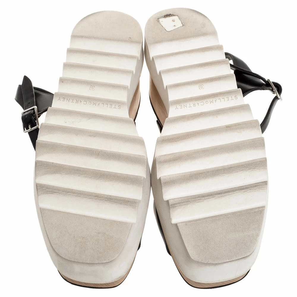 Cheapest 🌟 Stella McCartney Black Faux Leather Creeper Platform Ankle Strap 🩴 Sandals Size 39 For 👩 Women 💯 8 Cheapest 🌟 Stella McCartney Black Faux Leather Creeper Platform Ankle Strap 🩴 Sandals Size 39 For 👩 Women 💯 - Image 6