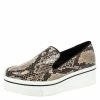 Best Pirce 🧨 Stella McCartney Brown Faux Python Platform Slip On 👟 Sneakers Size 37 For 👩 Women ✔️ -Stella McCartney Shop luxury women stella mccartney used shoes p317503 003