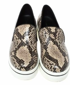 Best Pirce 🧨 Stella McCartney Brown Faux Python Platform Slip On 👟 Sneakers Size 37 For 👩 Women ✔️ -Stella McCartney Shop luxury women stella mccartney used shoes p317503 004