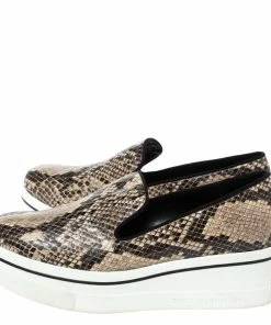Best Pirce 🧨 Stella McCartney Brown Faux Python Platform Slip On 👟 Sneakers Size 37 For 👩 Women ✔️ -Stella McCartney Shop luxury women stella mccartney used shoes p317503 006