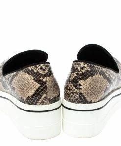Best Pirce 🧨 Stella McCartney Brown Faux Python Platform Slip On 👟 Sneakers Size 37 For 👩 Women ✔️ -Stella McCartney Shop luxury women stella mccartney used shoes p317503 007