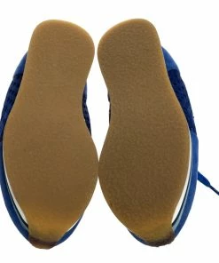 Budget 🤩 Stella McCartney Blue Faux Suede And Perforated Mesh Lace Up 👟 Sneakers Size 38 For 👩 Women 🔔 -Stella McCartney Shop luxury women stella mccartney used shoes p321191 002