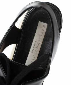 Best reviews of ❤️ Stella McCartney Black Faux Leather Elyse Cutout Platform Derby Size 35.5 For 👩 Women 🤩 -Stella McCartney Shop luxury women stella mccartney used shoes p326802 004