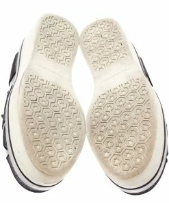 Wholesale 🧨 Stella McCartney Black Shimmery Faux Leather And Grey Satin Binx Star Platform Slip On 👟 Sneakers Size 37 For 👩 Women 💯 -Stella McCartney Shop luxury women stella mccartney used shoes p328603 002