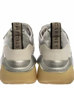 Outlet 🔥 Stella McCartney White Faux Leather Eclypse 👟 Sneakers Size 40 For 👩 Women ✨ -Stella McCartney Shop luxury women stella mccartney used shoes p329538 003