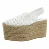 Cheap 🥰 Stella McCartney White Faux Leather Wedge Espadrilles Size 40 For 👩 Women 🔥 -Stella McCartney Shop luxury women stella mccartney used shoes p345 0001