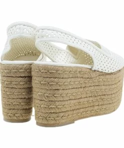 Cheap 🥰 Stella McCartney White Faux Leather Wedge Espadrilles Size 40 For 👩 Women 🔥 -Stella McCartney Shop luxury women stella mccartney used shoes p345 0007