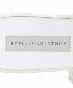 Hot Sale ✔️ Stella McCartney White Lace Cut Brocade Faux Leather Platform Slides Size 39 For 👩 Women ❤️ -Stella McCartney Shop luxury women stella mccartney used shoes p348878 004