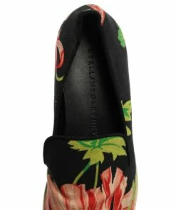 Deals 🔥 Stella McCartney Black Floral Printed Canvas Slip On 👟 Sneakers Size 37 For 👩 Women ✨ -Stella McCartney Shop luxury women stella mccartney used shoes p359698 001 scaled