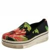 Deals 🔥 Stella McCartney Black Floral Printed Canvas Slip On 👟 Sneakers Size 37 For 👩 Women ✨