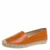 Cheap 🎁 Stella McCartney Orange Faux Leather Logo Espadrilles Size 39 For 👩 Women 🎁 -Stella McCartney Shop luxury women stella mccartney used shoes p360313 005
