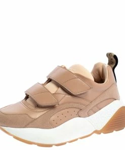 Cheap ๐ฏ Stella McCartney Nude Faux Leather And Faux Suede Eclypse Velcro ๐ Sneakers Size 39 For ๐ฉ Women ๐