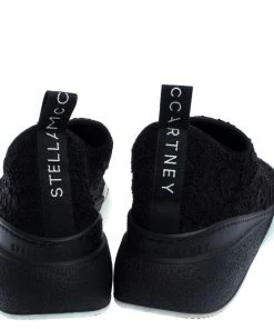 New 👏 Stella McCartney Black Lace Loop Slip On 👟 Sneakers Size 39 For 👩 Women ✔️ -Stella McCartney Shop luxury women stella mccartney used shoes p360997 003