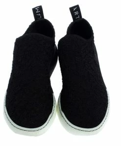 New 👏 Stella McCartney Black Lace Loop Slip On 👟 Sneakers Size 39 For 👩 Women ✔️ -Stella McCartney Shop luxury women stella mccartney used shoes p360997 004