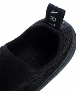 New 👏 Stella McCartney Black Lace Loop Slip On 👟 Sneakers Size 39 For 👩 Women ✔️ -Stella McCartney Shop luxury women stella mccartney used shoes p360997 005