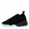 New 👏 Stella McCartney Black Lace Loop Slip On 👟 Sneakers Size 39 For 👩 Women ✔️