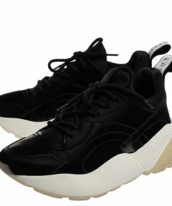 Brand new 🔔 Stella McCartney Black Polyamide Fabric Eclypse Low Top 👟 Sneakers Size 37 For 👩 Women ❤️ -Stella McCartney Shop luxury women stella mccartney used shoes p361065 003