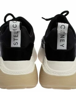 Brand new 🔔 Stella McCartney Black Polyamide Fabric Eclypse Low Top 👟 Sneakers Size 37 For 👩 Women ❤️ -Stella McCartney Shop luxury women stella mccartney used shoes p361065 004