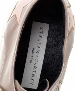 Buy 😀 Stella McCartney Beige Faux Leather Elyse Star Platform Lace Up Derby Size 35.5 For 👩 Women 🎁 -Stella McCartney Shop luxury women stella mccartney used shoes p364635 004