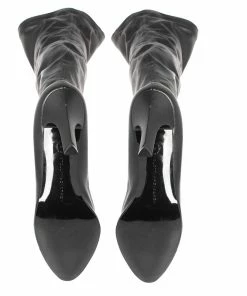 Deals 💯 Stella McCartney Black Faux Leather Thigh High 🥾 Boots Size 38 For 👩 Women 💯 -Stella McCartney Shop luxury women stella mccartney used shoes p364809 007