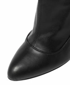 Deals 💯 Stella McCartney Black Faux Leather Thigh High 🥾 Boots Size 38 For 👩 Women 💯 -Stella McCartney Shop luxury women stella mccartney used shoes p364809 009 scaled