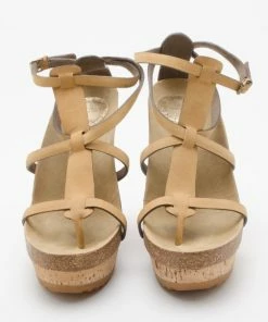 Top 10 ⌛ Stella McCartney Demetra Cork And Faux-Suede Wedges Size 37.5 For 👩 Women 👍 -Stella McCartney Shop luxury women stella mccartney used shoes p36490 003