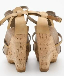 Top 10 ⌛ Stella McCartney Demetra Cork And Faux-Suede Wedges Size 37.5 For 👩 Women 👍 -Stella McCartney Shop luxury women stella mccartney used shoes p36490 004