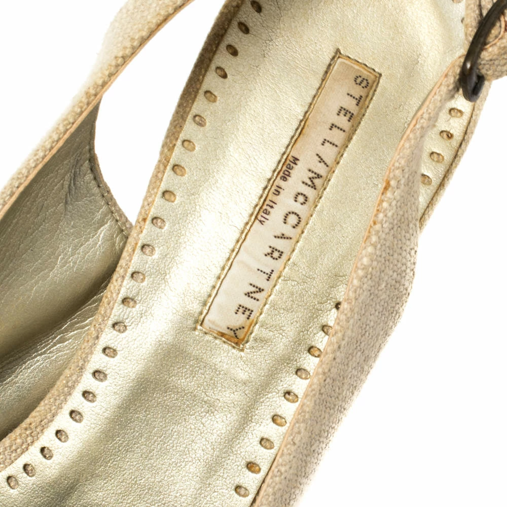 Discount ๐ Stella McCartney White Canvas Bow Peep Toe Slingback ๐ฉด Sandals Size 39 For ๐ฉ Women ๐ 9 Discount ๐ Stella McCartney White Canvas Bow Peep Toe Slingback ๐ฉด Sandals Size 39 For ๐ฉ Women ๐ - Image 7