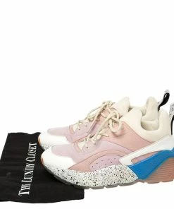 Brand new 🤩 Stella McCartney Multicolor Leather, Suede And Fabric Eclypse Low Top 👟 Sneakers Size 38 For 👩 Women 🔔 -Stella McCartney Shop luxury women stella mccartney used shoes p373049 001