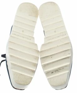 Discount ⌛ Stella McCartney Blue Denim Fabric Cork Platform 👟 Sneakers Size 38 For 👩 Women 👍 -Stella McCartney Shop luxury women stella mccartney used shoes p373079 002