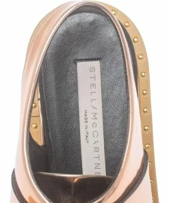 Deals 😀 Stella McCartney Metallic Rose Gold Patent Leather Slingback Mule 🩴 Sandals Size 36 For 👩 Women 🔔 -Stella McCartney Shop luxury women stella mccartney used shoes p383017 006