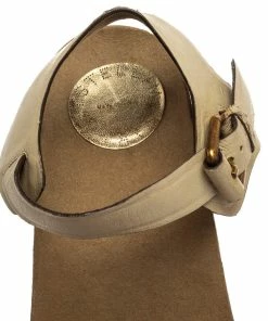 Outlet 🛒 Stella McCartney Cream Suede Ankle Strap Wedge 🩴 Sandals Size 39 For 👩 Women 😍 -Stella McCartney Shop luxury women stella mccartney used shoes p384775 002