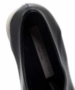 Coupon 🧨 Stella McCartney Black Faux Leather Elyse Platform 👟 Sneakers Size 37 For 👩 Women 🎁 -Stella McCartney Shop luxury women stella mccartney used shoes p389472 005