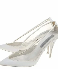 Flash Sale โ Stella McCartney White Faux Leather And PVC Pointed Toe Pumps Size 40 For ๐ฉ Women ๐ 15 Flash Sale โ Stella McCartney White Faux Leather And PVC Pointed Toe Pumps Size 40 For ๐ฉ Women ๐ -Stella McCartney Shop luxury women stella mccartney used shoes p392875 002