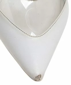 Flash Sale โ Stella McCartney White Faux Leather And PVC Pointed Toe Pumps Size 40 For ๐ฉ Women ๐ 19 Flash Sale โ Stella McCartney White Faux Leather And PVC Pointed Toe Pumps Size 40 For ๐ฉ Women ๐ -Stella McCartney Shop luxury women stella mccartney used shoes p392875 007