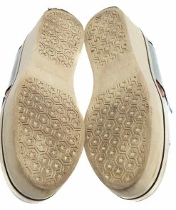 Buy 🥰 Stella McCartney Blue Faux Leather Binx Star Platform Slip On 👟 Sneakers Size 39 For 👩 Women ✨ -Stella McCartney Shop luxury women stella mccartney used shoes p393833 001