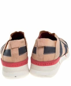 Buy 🧨 Stella McCartney Beige/Grey Elastic Slip On 👟 Sneakers Size 39 For 👩 Women 🌟 -Stella McCartney Shop luxury women stella mccartney used shoes p395173 002