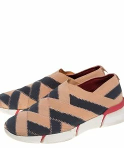 Buy 🧨 Stella McCartney Beige/Grey Elastic Slip On 👟 Sneakers Size 39 For 👩 Women 🌟 -Stella McCartney Shop luxury women stella mccartney used shoes p395173 007