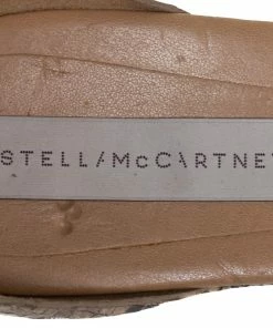 New 💯 Stella McCartney Beige/Black Faux Python Ankle Strap Wedges Size 40 For 👩 Women 🧨 -Stella McCartney Shop luxury women stella mccartney used shoes p401283 004