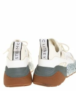 Discount 👏 Stella McCartney White/Beige Faux Leather And Suede Eclypse Chunky 👟 Sneakers Size 39 For 👩 Women 😍 -Stella McCartney Shop luxury women stella mccartney used shoes p402581 003